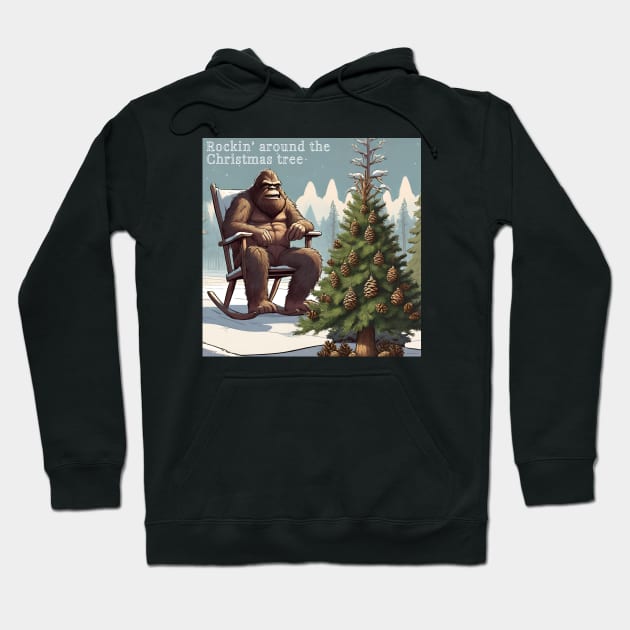 Bigfoot Christmas Hoodie by TeawithAlice